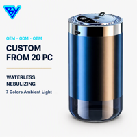Diffuseur d'arômes de voiture électrique portable sans eau, alimenté par batterie, avec logo personnalisé, 50 ml, lumière ambiante RVB, commande tactile, démarrage automatique 1