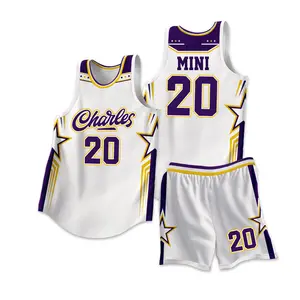 Hot sell Fully Sublimate Basketball Wear Uniform Basketball Summer Athletic Wear Customized Jersey basketball Clothes