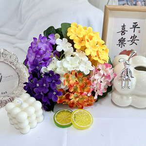 Arreglo de Flores Artificiales Queyiyi Violeta 80882 Hecho a Mano Decoración para el Hogar Accesorios para Bodas - Product Image 4