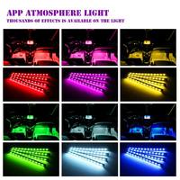 Usine en gros bonne qualité voiture éclairage intérieur décoration RVB couleur 36LEDs 48LEDs 60LEDs voiture lumières bande