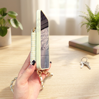 Étui pour iPhone 15 de style japonais-coréen avec pochette zippée, porte-cartes en tissu vintage, accessoires essentiels quotidiens