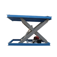 Plateforme élévatrice électrique à double ciseaux de 2 tonnes, personnalisable en couleur, avec télécommande et dispositif anti-pincement en aluminium pour