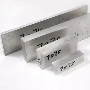 Tamaño personalizado 6061 6063 6082 T5 T6 Barra de aluminio cuadrada Rectangular Barra sólida plana extruida En stock