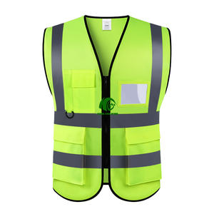 เสื้อกั๊กนิรภัยสะท้อนแสงระบายอากาศได้ดีมีกระเป๋าชุดทำงานใส่สบาย - Product Image 6