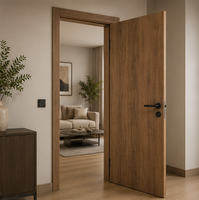 Porte enveloppée avec divers styles de grain de bois simulé, résistante à l'humidité, facile d'entretien, adaptée à différents scénarios de décoration