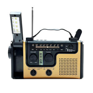 Multi Band AM FM SW Portable Radio <b>Solar</b> Hand Crank Power LED Light Multi Power Source <b>Foldable</b> Lamp <b>Panel</b> Outdoor Camping - Product Image 1