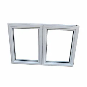 Nuevo diseño de aleación de aluminio, ventana abatible de una sola ventana abatible, ventana abatible insonorizada de aluminio para autobuses