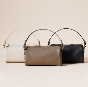 Sac messager pour femme en cuir véritable blanc, imperméable, sac bandoulière, sac à main à fermeture éclair, sac à bandoulière pour un usage quotidien - Product Image 3
