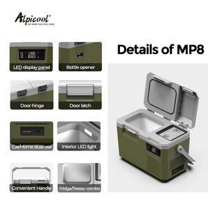 Réfrigérateur-congélateur de voiture MP8 <span class=keywords><strong>Alpicool</strong></span> à compresseur, glacière électrique portable, mini-réfrigérateur pour voiture, AC 100-240V, DC 12V 24V, camping - Product Image 5