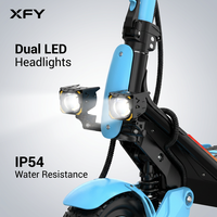 Trottinette électrique XFY 12 pouces à double moteur pour adulte, tout-terrain, 75 km/h, haute vitesse, avec certification CE pour la vente en gros mondiale