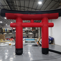 Arche publicitaire gonflable Torii rouge japonaise personnalisée pour événements en plein air