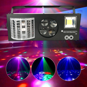 Luces Estroboscópicas LED YSH para Escenario, Luces de Baile LED Interactivas con Láser RGB para DJ, Iluminación Interactiva Colorida para Discotecas, Bares y Escenarios - Product Image 2