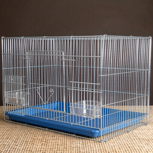 Cages à oiseaux en métal de petite, moyenne et grande taille, vente en gros d'usine, cage pliable facile à assembler pour perroquet avec porte d'accès pour l'élevage - Product Image 3