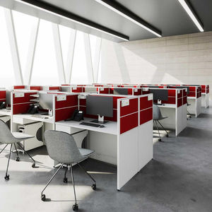 근무 공간 사무실 테이블 워크 스테이션 모듈식 4 <span class=keywords><strong>6</strong></span> 인용 책상 사무실 가구용 오픈 스태프 워크 스테이션 - Product Image 3