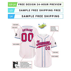 Maillots de baseball vintage personnalisés à manches courtes avec nom et numéro d'équipe, vêtements de sport imprimés OEM/ODM pour hommes et femmes BSBJ01-25025080-15 - Product Image 3