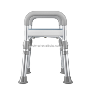 Senior Shower Chair Aluminum Alloy, Height Adjustable <strong>Bath</strong> <strong>Seat</strong> for Elderly &amp; Pregnant Women, Non-Slip &amp; Rustproof - Product Image 3