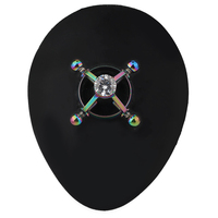 Acier inoxydable Non-Piercing Faux Corps Piercing Cubique Zircone Pression Réglable Corps Pinces Bouclier Femmes Faux Corps Bijoux