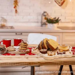 Wooden Serving <b>Tray</b> Keyao Unfinished Decorative For <b>Snacks</b> Desserts Breakfast Fruits Candies Home Office Use - Product Image 2