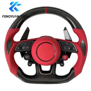 Volant en fibre de carbone pour <span class=keywords><strong>Audi</strong></span> Rs3 RS5 RS6 RS7 S3 S4 S5 S6 S7 <span class=keywords><strong>Tt</strong></span> Mk2 Mk3 rs C7 SQ5 Q5 Q7 B8.5 B9 B9.5 B8 F5 8y 8v 8p 4m - Product Image 1