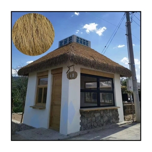 Ritardante di fiamma <span class=keywords><strong>prato</strong></span> di simulazione per la spiaggia Ready Made merci di paglia artificiale per le vendite calde paesaggio erba sintetica per il tetto - Product Image 1