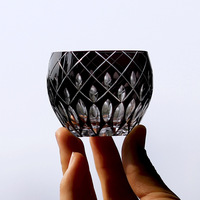 Verre à eau marocain de haute qualité, très vendu, style japonais, petit verre à thé coloré en cristal