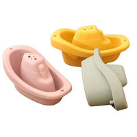 Lot de 6 jouets baignoire empilables en plastique PP écologique, bateaux, pour enfants de 5 à 7 ans, design unique, jouets éducatifs QF QF-017