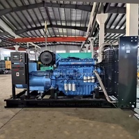 Générateur diesel de secours personnalisé 80 kW 120 kW 500 kW 600 kVA 400 V/380 V à châssis ouvert Baudouin 4M 6M super silencieux avec ATS