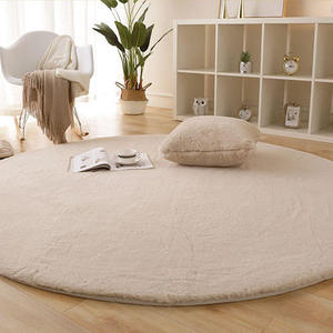 Tappeto Carino, Perfetto <span class=keywords><strong>per</strong></span> la <span class=keywords><strong>Camera</strong></span> da Letto delle Ragazze, Soggiorno e Arredamento Casa, Tappeto in Finta Pelliccia di Coniglio - Product Image 1