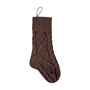 Juego de 4 Calcetines Navideños Tejidos, Decoraciones Navideñas, Bolsas de Regalo para Dulces, Adornos Colgantes para Chimenea del Hogar - Product Image 4