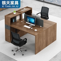 XTBGZ-021 de bureau moderne en forme de l ensemble de mobilier de bureau avec bureau et chaise pour le personnel table de travail en mélamine durable