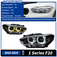 Pour 2015-2018 pour Série 1 (F20) Assemblages de phares neufs 12V à double teinte avec feux de jour LED laser Golden Eye