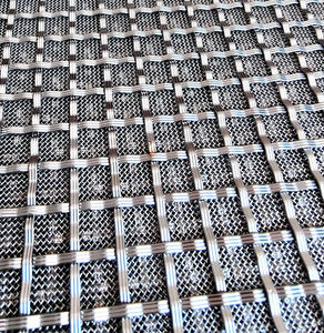 Maille de fil métallique tissée en acier inoxydable de qualité supérieure avec des trous en forme de diamant - Insert décoratif pour la conception de maisons modernes et les meubles de luxe - Product Image 2