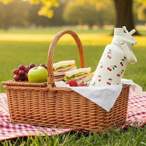 Garrafa Esportiva Personalizada com Logo, Frasco Térmico Isolado de Dupla Parede, Copo de 18oz, 25oz, 24oz em Aço Inoxidável com Alça - Product Image 3