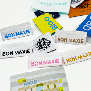 Mật Độ Cao Tái Chế Sang Trọng Satin Và Bông Vải Vải Damask Quần Áo Cổ Dệt Nhãn Thiết Kế Pet Áo Sơ Mi Tag Với Logo - Product Image 3