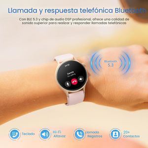 Montre connectée <span class=keywords><strong>Fitpolo</strong></span> pour femme, écran AMOLED 44-49 mm, étanche IP67, suivi d'activité, appels/messages, fréquence cardiaque, SpO2, boîtier en céramique - Product Image 3