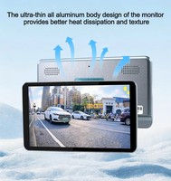Système d'alarme d'angle mort IA SJS SJ-A66S avec écran tactile 6 pouces, double caméra latérale 1280x720, enregistreur de boucle de conduite et moniteur GPS