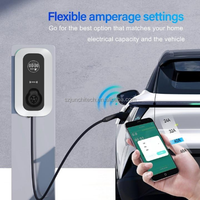 Chargeur EV JET Smart IP65 étanche 7KW J1772 Modèle JETU207 Neuf Borne de Recharge Murale Type 1 avec Prise de Charge 32A