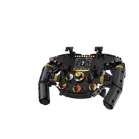 Volant de voiture de sport à l'échelle 1:8, modèle de blocs de construction en ABS, ensemble de jouets à assembler, peut servir de support pour téléphone, possibilité de personnalisation