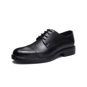 Luxury Spring Summer Men's Breathable Lightweight Casual <b>Work</b> Business Lace-up Formal Leather Office Shoes - Product Image 5