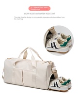 Sac de sport de grande capacité avec logo personnalisé et compartiment à chaussures, sac à main tendance pour le fitness, le yoga et le sport