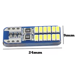 Bombilla LED Interior T10 W5W de 12V, 24SMD, Lámpara para Auto de 24mm 9mm, Luz Blanca para Reemplazo y Reparación - Product Image 3
