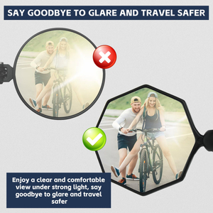 2 pièces en alliage d'aluminium HD 360 ° réglable <span class=keywords><strong>rétroviseur</strong></span> de vélo Anti-impact/Explosion/éblouissement guidon accessoires extérieurs - Product Image 4