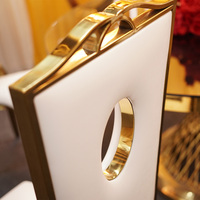 Chaise de Mariage Moderne en Acier Inoxydable de Haute Qualité pour Salons, Appartements, Hôtels, Tables de Salle à Manger, Mariages, Banquets, Restaurants, Intérieur