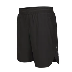 Liitong-short de sport pour hommes, short de course, en tissu polyester spandex, à coupe courte, logo personnalisé, pour jeunes