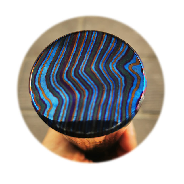 Лидер продаж, титановая Дамасская титановая тарелка и стержень