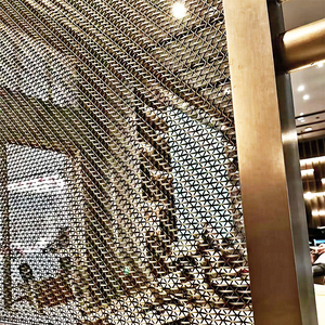 Maille métallique décorative dorée Yuchen Luxury Design pour portes d'armoires, <span class=keywords><strong>meilleur</strong></span> prix, maille métallique décorative. - Product Image 6