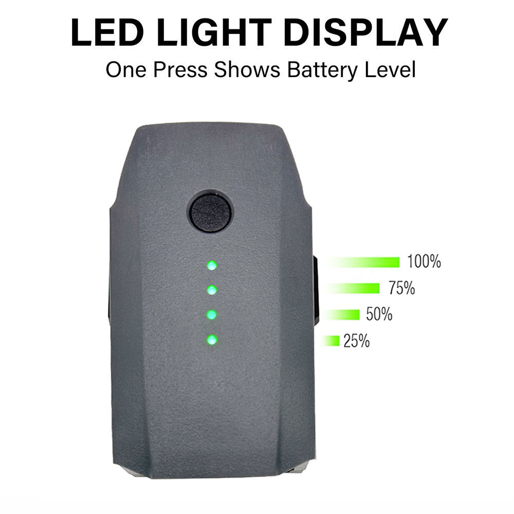 11.4V 3830mAh Intelligent Flight Batteries Camera Drone Extended Replacement Drone Accessories Battery for Drone D JI Mavic Pro