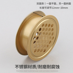Grille de ventilation circulaire en acier inoxydable à résonance, respirante, pour armoires et meubles, dissipation de la chaleur - Product Image 5
