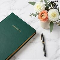 Planificateur hebdomadaire personnalisé non daté A5, carnet à couverture rigide avec reliure cousue, classeur de budget avec pages en papier