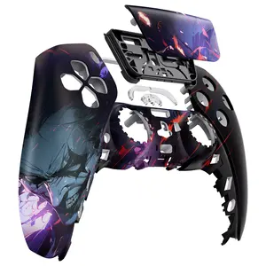 EXtremeRate Custom Pattern Replacement Faceplate Case Protective Cover Front Housing Shell For PS5 Controller